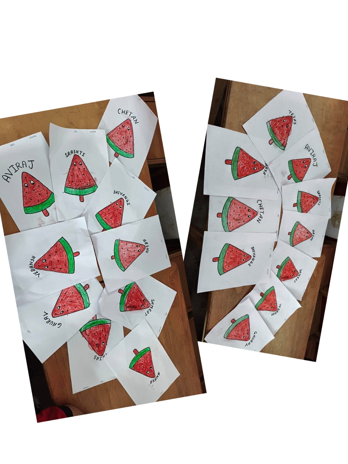 Activity: Watermelon Colouring Sheet - Madhav International School