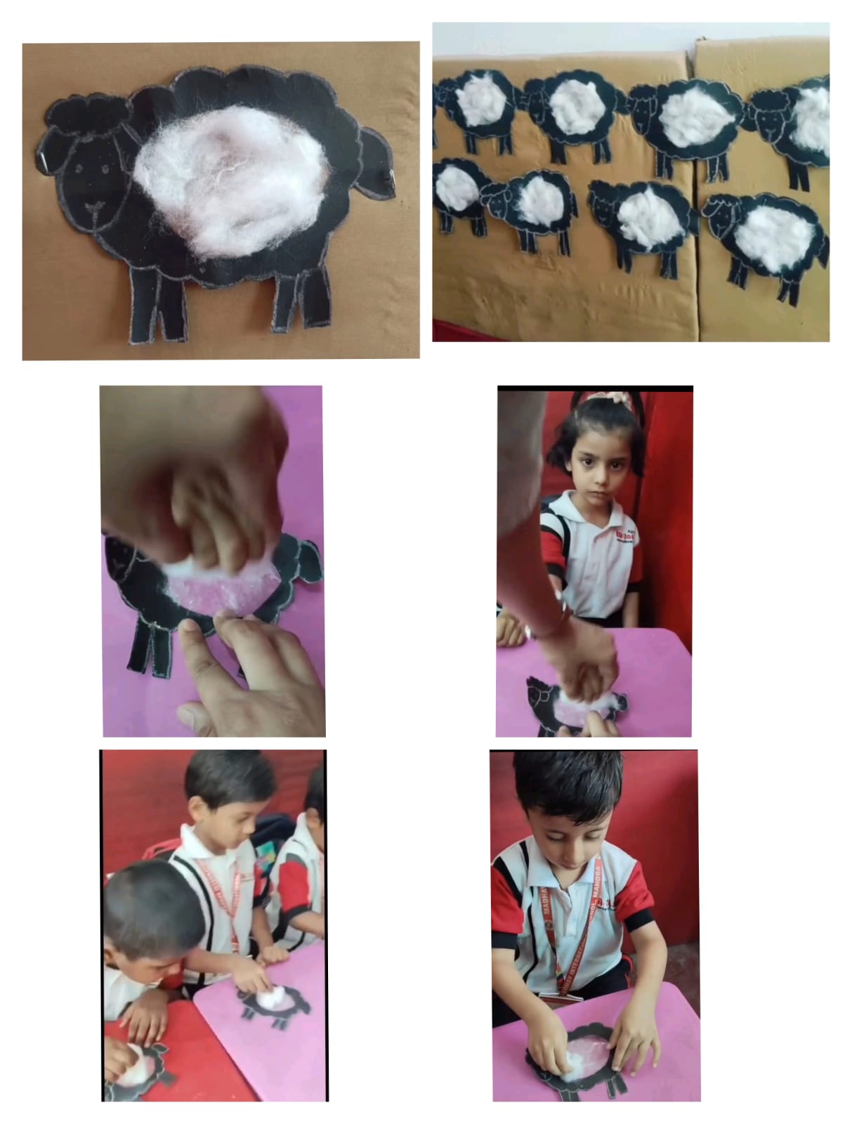 Craft Activity: Black Sheep Craft - Madhav International School